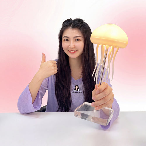 Lampe Méduse LED Veilleuse Décorative Bureau Chambre Ambiance Aquatique