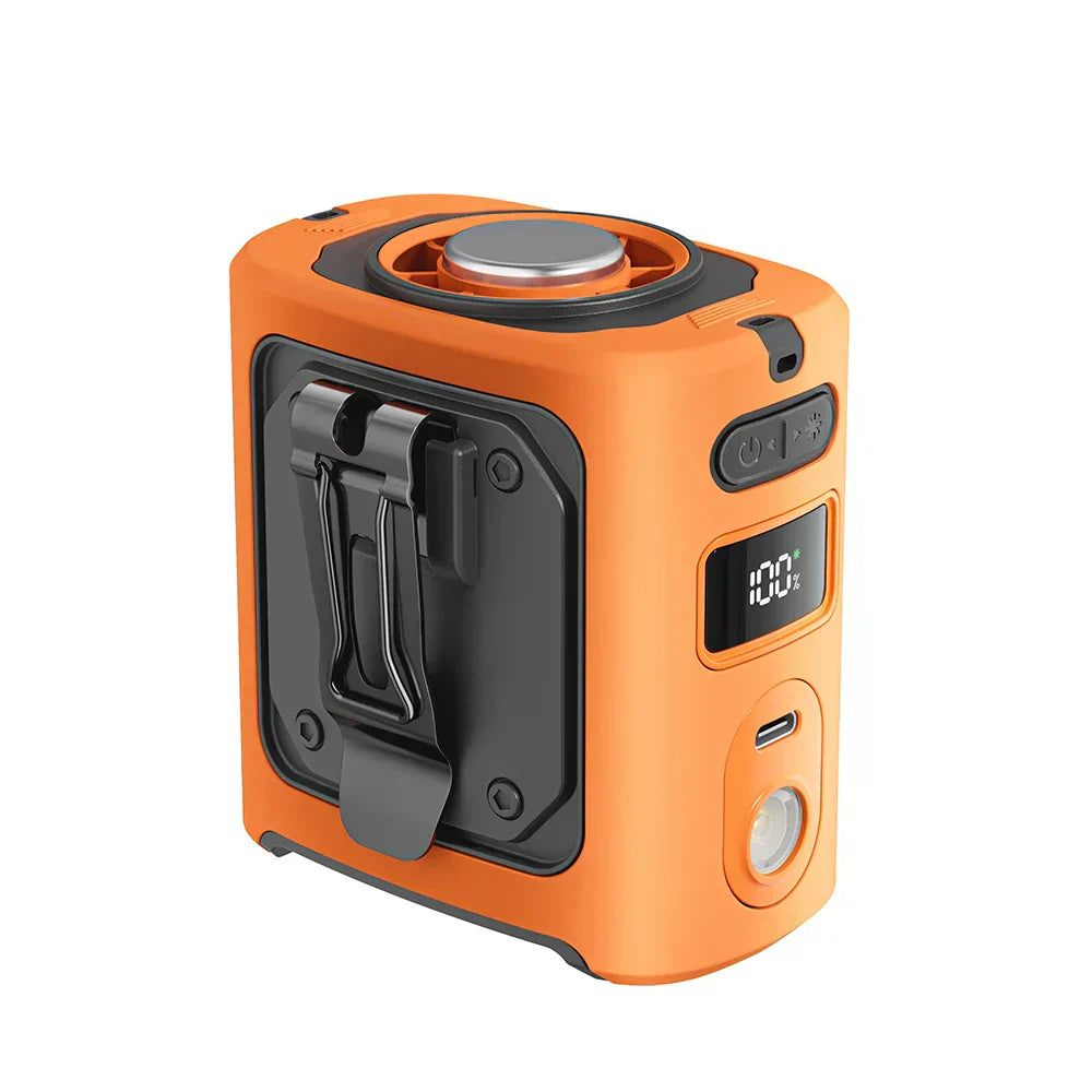 Ventilateur Ceinture Portable Power Bank 8000mAh LED Batterie