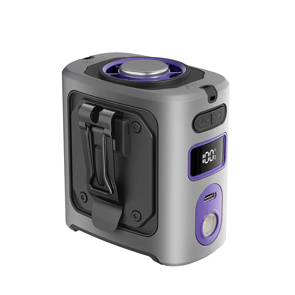 Ventilateur Ceinture Portable 8000mAh Power Bank LED Batterie Rechargeable
